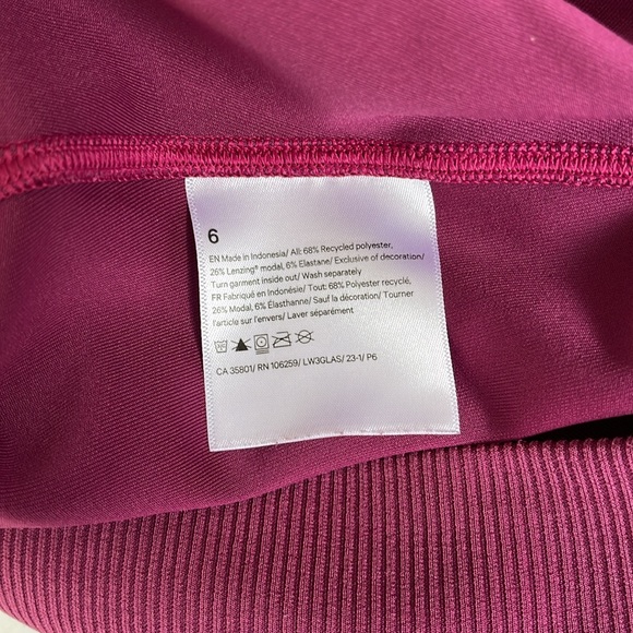 lululemon Softstreme Perfectly Oversized Cropped Crew - Size 6 - Picture 2 of 6